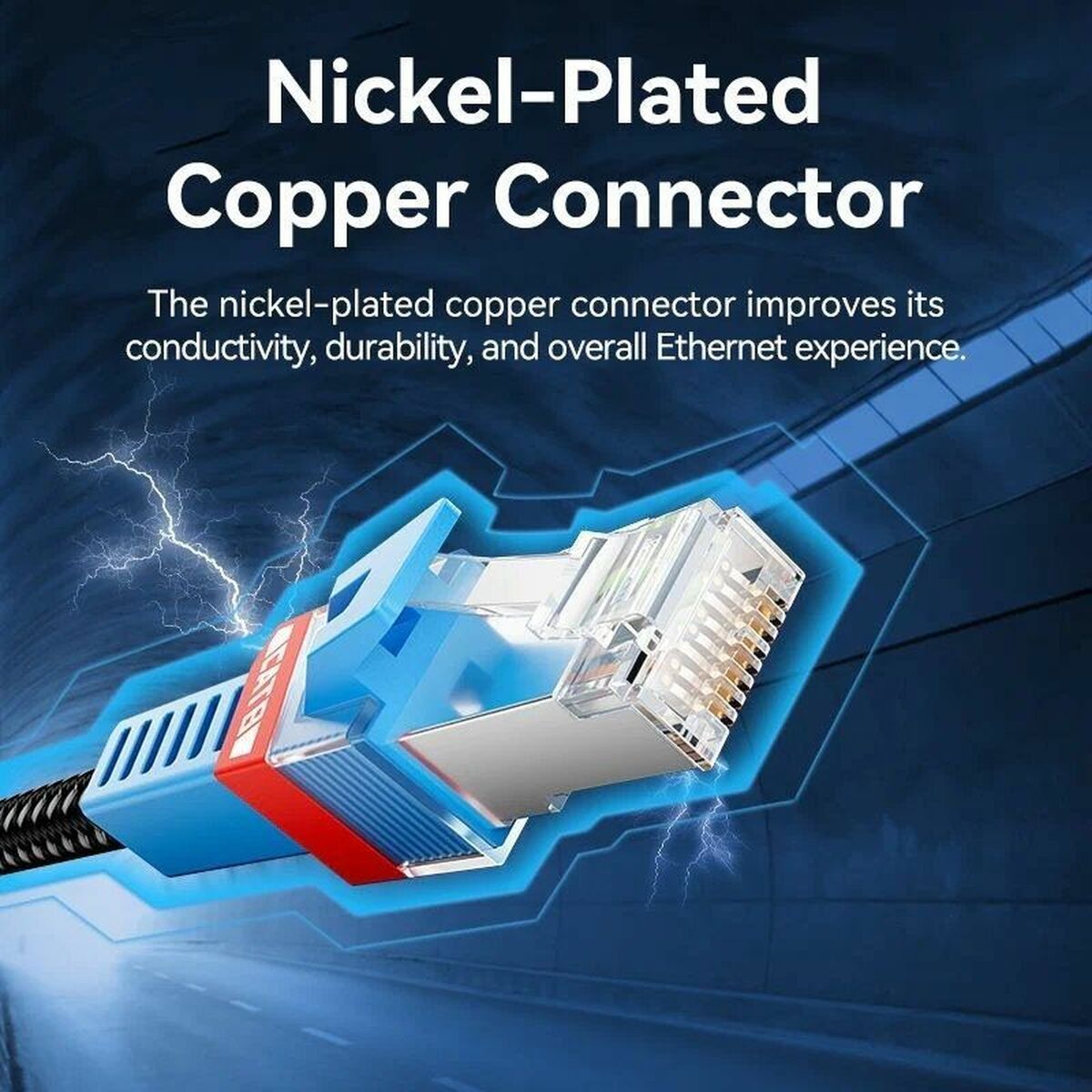 S/FTP Category 8 Rigid Network Cable Vention IKJBF Black S/FTP Category 8 Rigid Network Cable Vention IKJBF Black