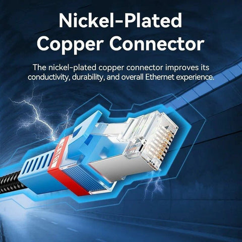 S/FTP Category 8 Rigid Network Cable Vention IKJBF Black S/FTP Category 8 Rigid Network Cable Vention IKJBF Black