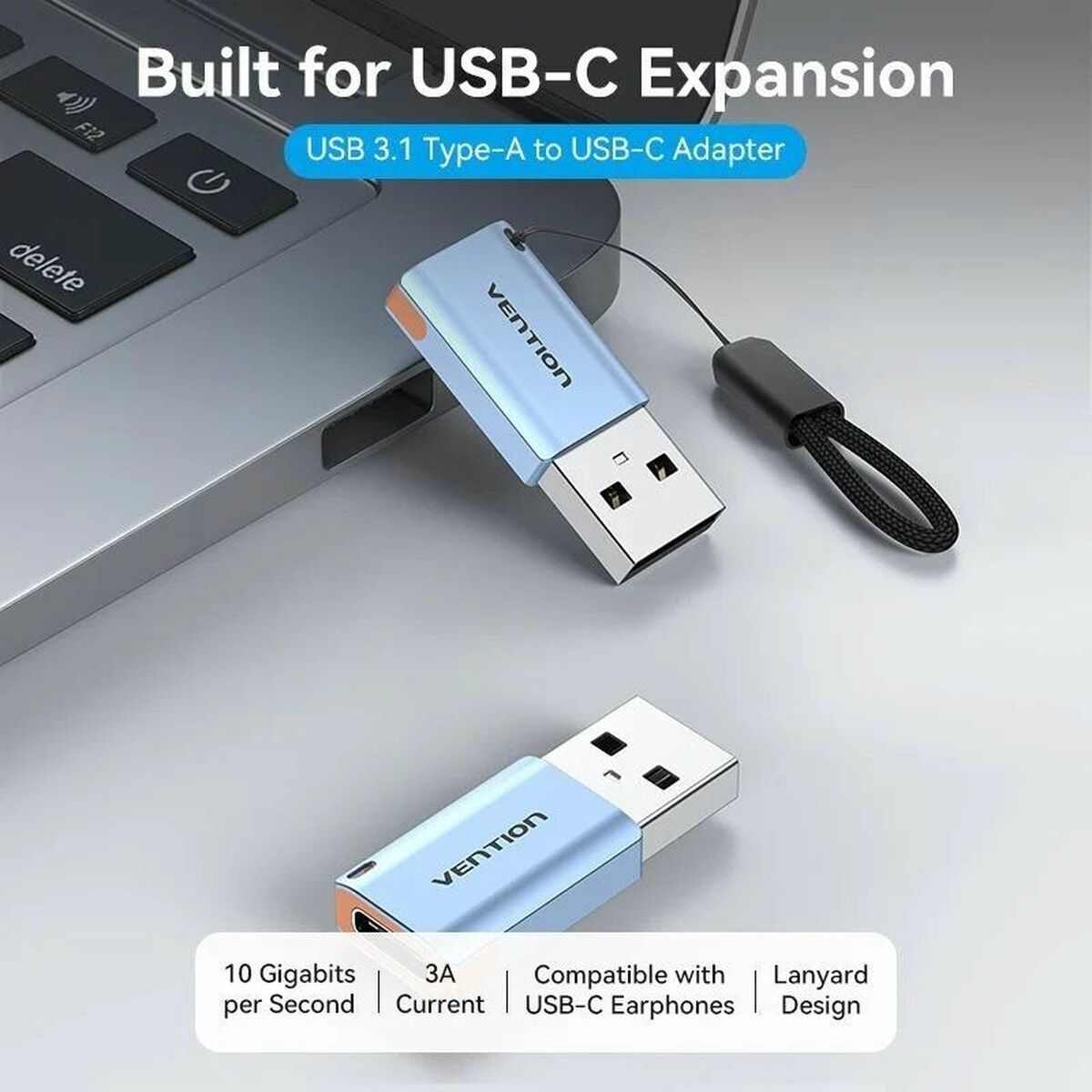 USB to USB-C Adapter Vention CUAH0 USB to USB-C Adapter Vention CUAH0