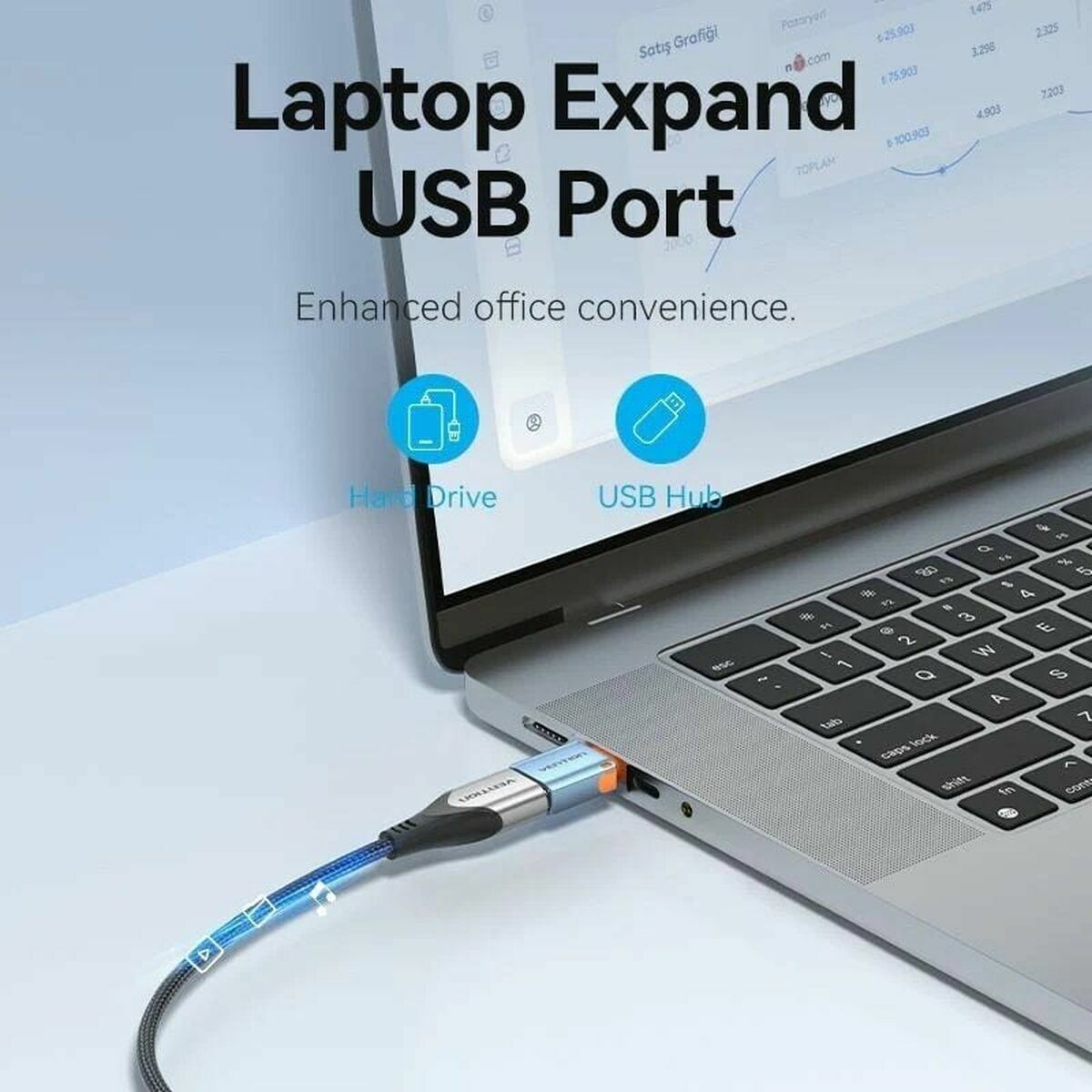 USB to USB-C Adapter Vention CUBH0 USB to USB-C Adapter Vention CUBH0