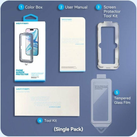 Tempered Glass Mobile Screen Protector Vention KUKTCC-20 Tempered Glass Mobile Screen Protector Vention KUKTCC-20