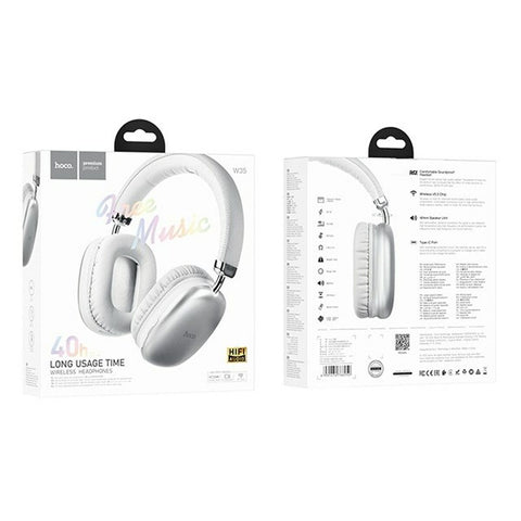 Bluetooth Headphones Hoco W35 Silver Bluetooth Headphones Hoco W35 Silver