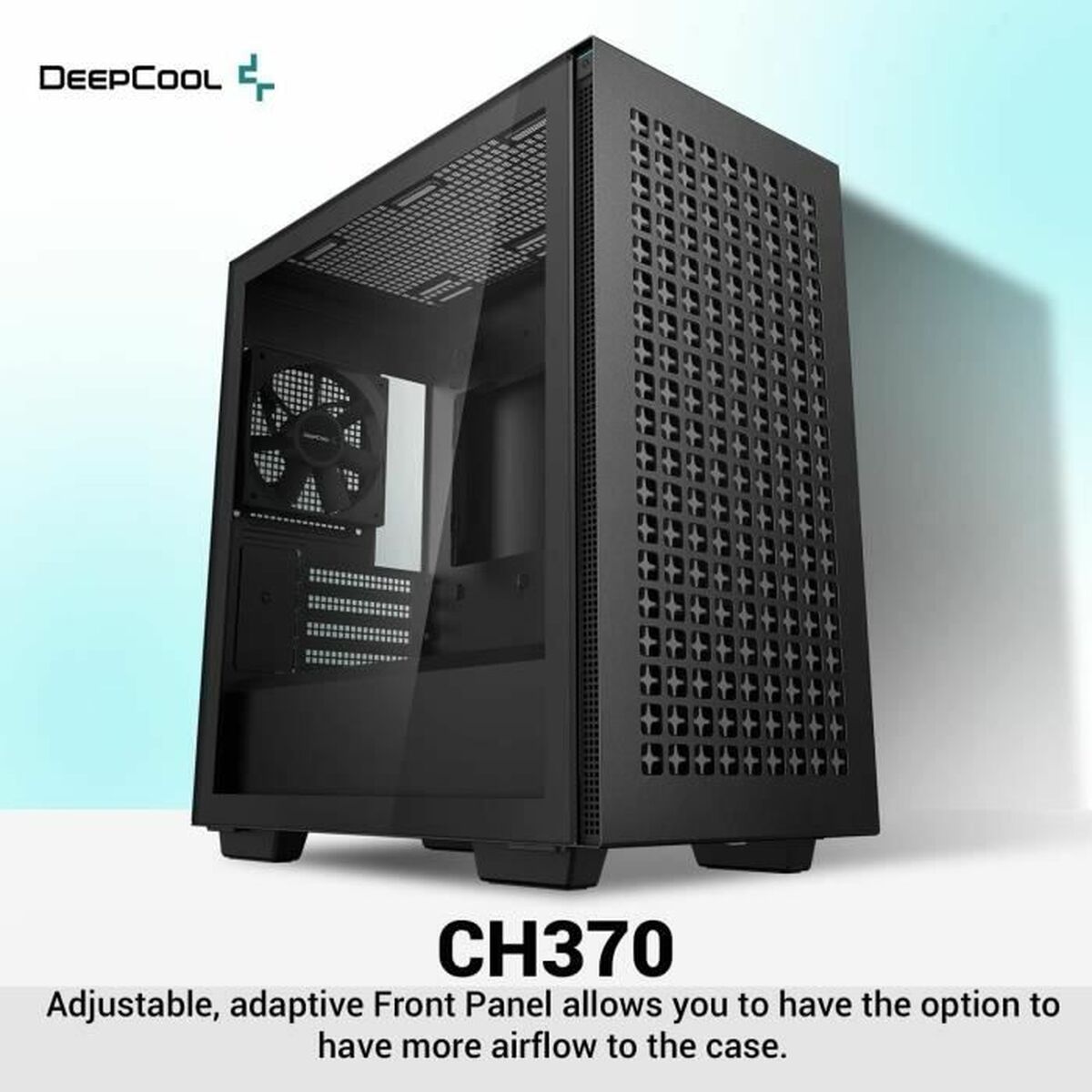 ATX Semi-tower Box DEEPCOOL R-CH370-BKNAM1-G-1 Black ATX Semi-tower Box DEEPCOOL R-CH370-BKNAM1-G-1 Black