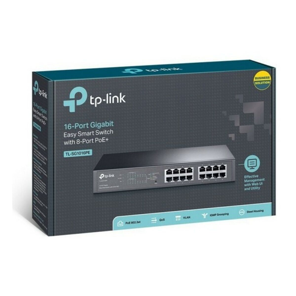 Cabinet Switch TP-Link TL-SG1016PE 16 x RJ45 Cabinet Switch TP-Link TL-SG1016PE 16 x RJ45