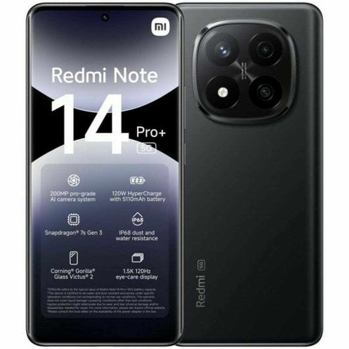 Smartphone Xiaomi MZB0I9OEU 6,67" 8 GB RAM 256 GB Black Midnight black Smartphone Xiaomi MZB0I9OEU 6,67" 8 GB RAM 256 GB Black Midnight black
