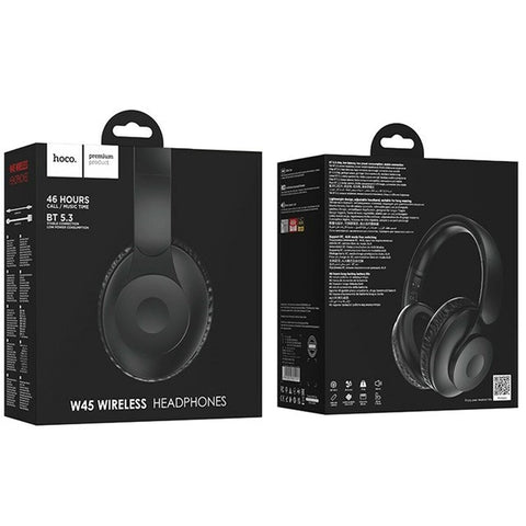 Bluetooth Headphones Hoco W45 Enjoy Black Bluetooth Headphones Hoco W45 Enjoy Black