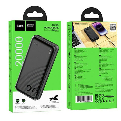 Powerbank Hoco J123A black Black 20000 mAh Powerbank Hoco J123A black Black 20000 mAh