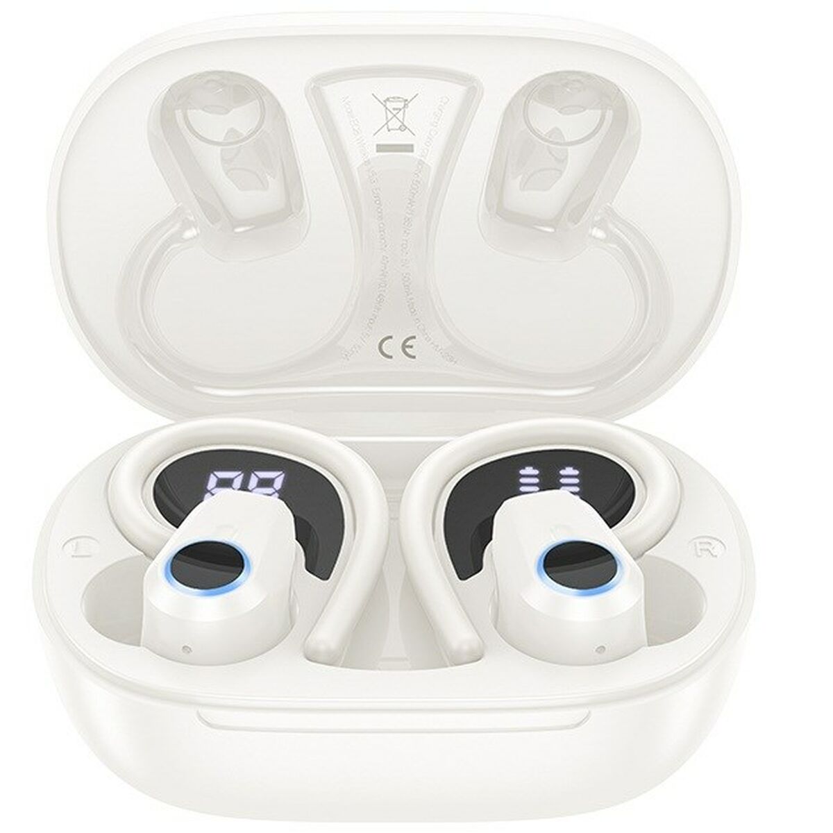 Wireless Earphones with Charging Case Hoco EQ8 Pure Joy White Wireless Earphones with Charging Case Hoco EQ8 Pure Joy White