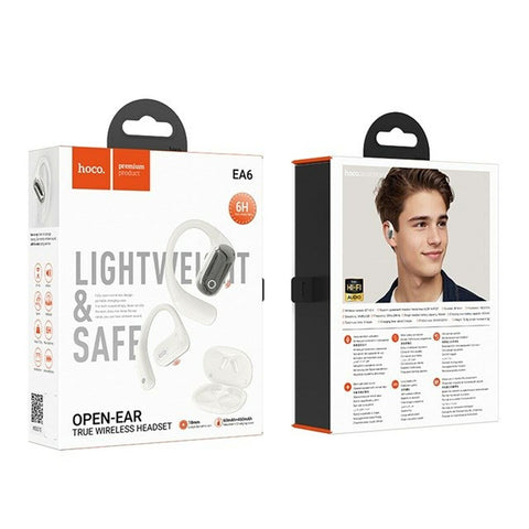 Wireless Earphones with Charging Case Hoco EA6 White Wireless Earphones with Charging Case Hoco EA6 White