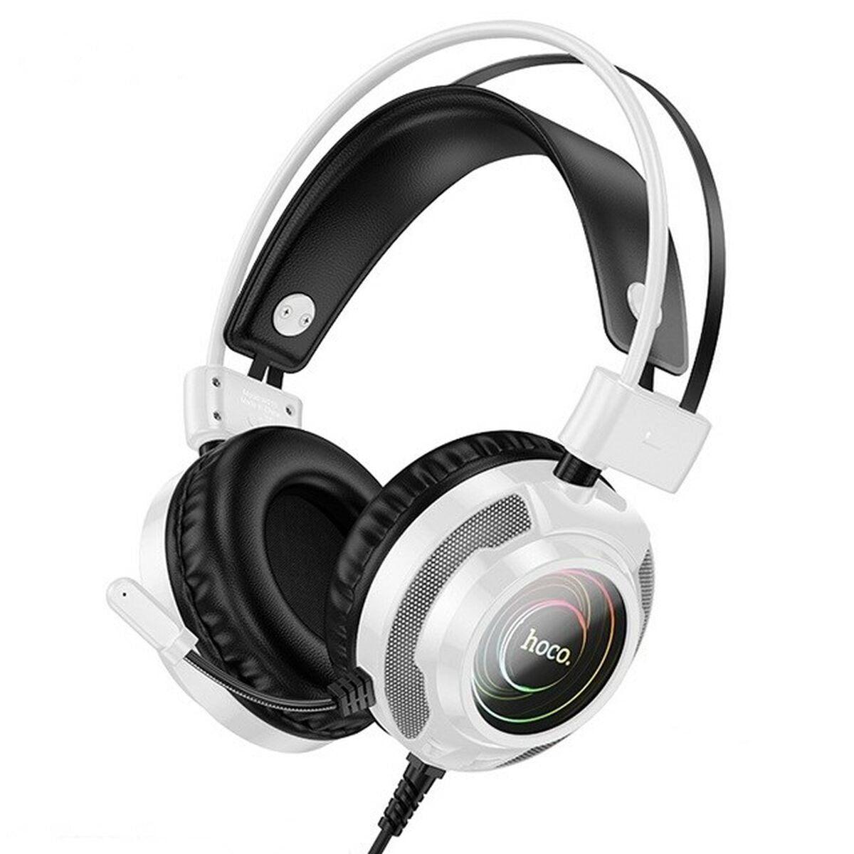 Headphones with Microphone Hoco W110 White Black Headphones with Microphone Hoco W110 White Black