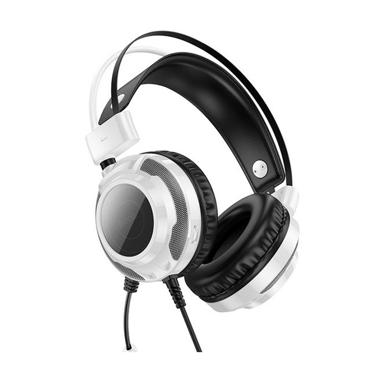 Headphones with Microphone Hoco W110 White Black Headphones with Microphone Hoco W110 White Black
