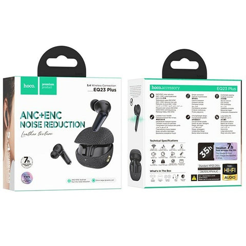 Wireless Earphones with Charging Case Hoco EQ23 PLUS II Black Wireless Earphones with Charging Case Hoco EQ23 PLUS II Black