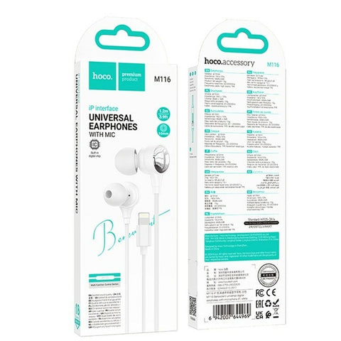 Headphones with Microphone Hoco M116 Benevolent White Headphones with Microphone Hoco M116 Benevolent White