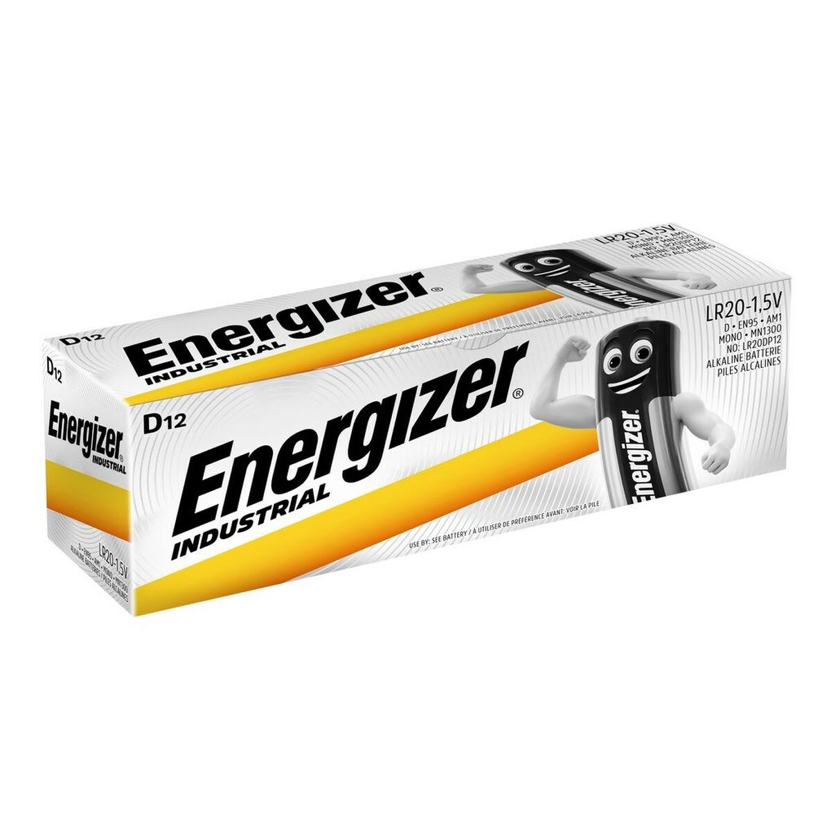 Batteries Energizer LR20 1,5 V 12 V (12 Units) Batteries Energizer LR20 1,5 V 12 V (12 Units)