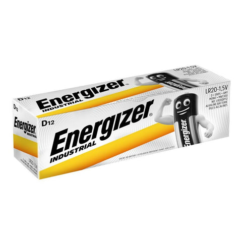 Batteries Energizer LR20 1,5 V 12 V (12 Units) Batteries Energizer LR20 1,5 V 12 V (12 Units)