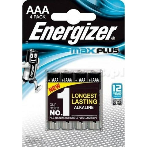 Batteries Energizer Max Plus AAA 1,5 V (4 Units) Batteries Energizer Max Plus AAA 1,5 V (4 Units)
