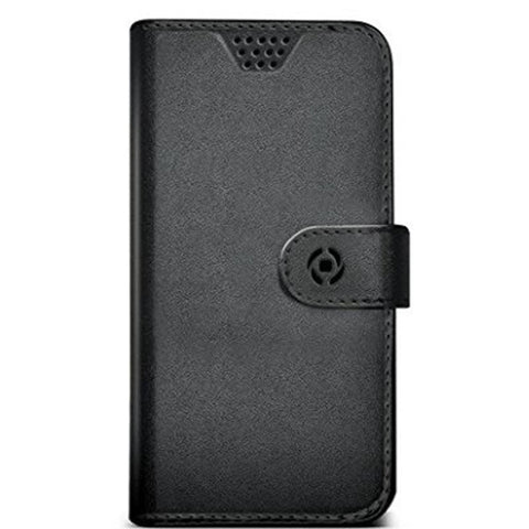 Mobile cover Celly WALLYUNIMBK Black Universal Mobile cover Celly WALLYUNIMBK Black Universal
