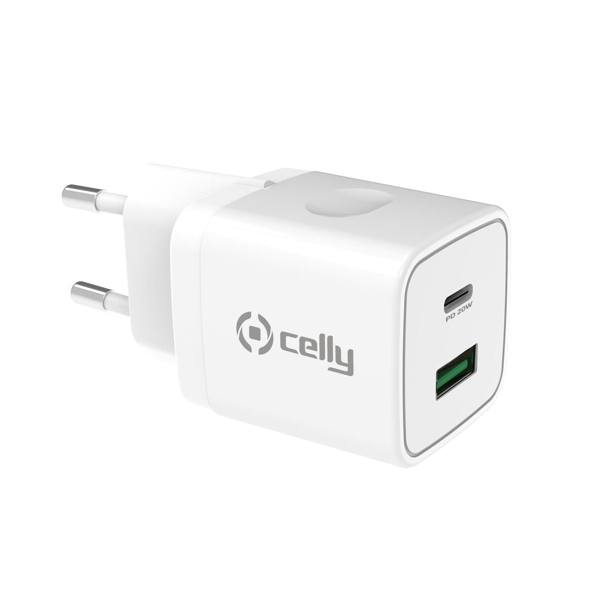 Wall Charger 2-in-1 Celly White 20 W Wall Charger 2-in-1 Celly White 20 W