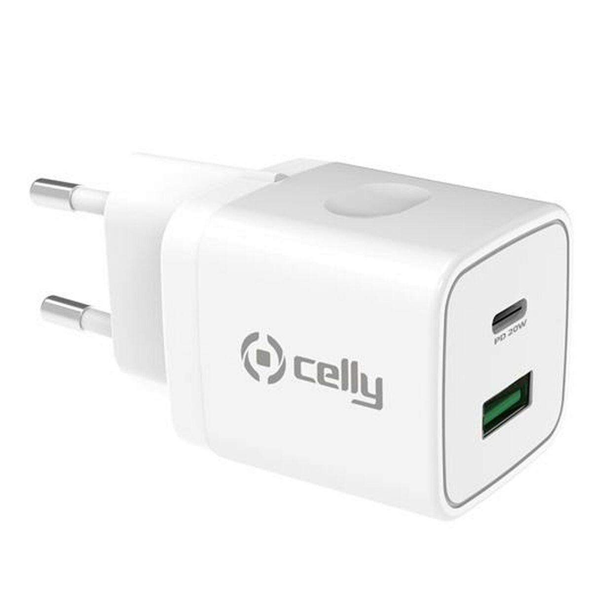 Wall Charger 2-in-1 Celly White 20 W Wall Charger 2-in-1 Celly White 20 W