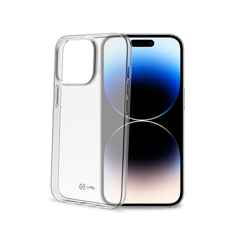 Mobile cover Celly iPhone 14 Pro Black Transparent Mobile cover Celly iPhone 14 Pro Black Transparent