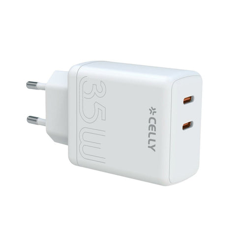 Wall Charger Celly TC2USBC35WWH White Wall Charger Celly TC2USBC35WWH White