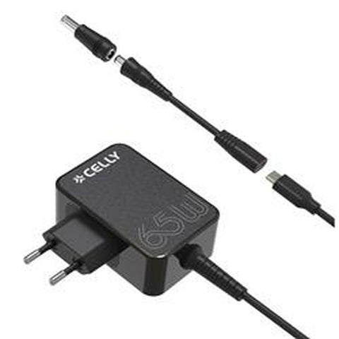 Wall Charger Celly TCTIPS65WBK Black 65 W Wall Charger Celly TCTIPS65WBK Black 65 W