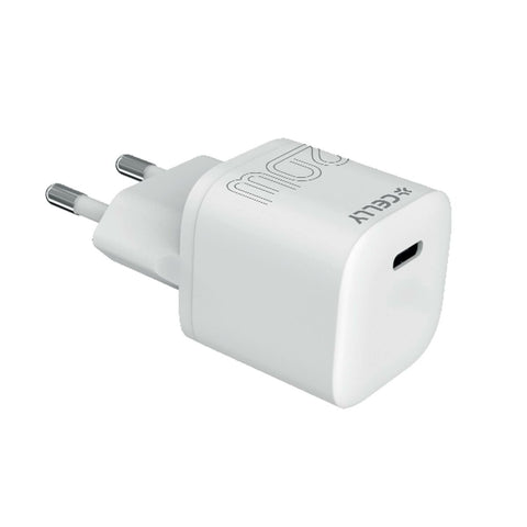 Wall Charger Celly UCTC1USBC20WWH White 20 W Wall Charger Celly UCTC1USBC20WWH White 20 W