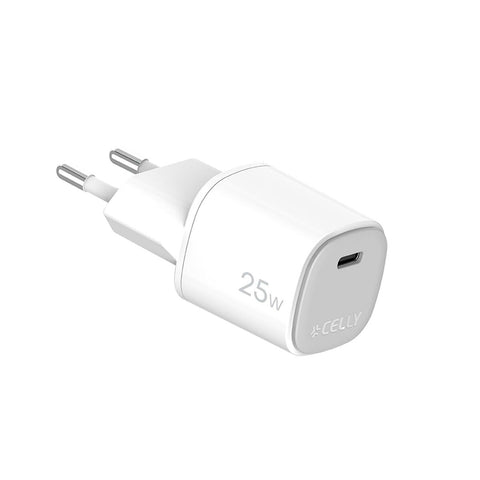Wall Charger Celly UPTC1USBC25WWH White Wall Charger Celly UPTC1USBC25WWH White
