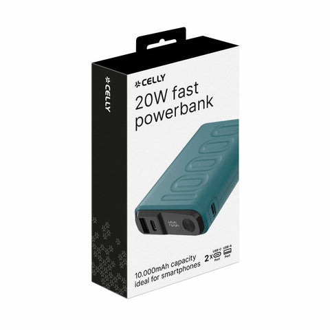 Powerbank Celly PBUP10000BL Black 10000 mAh Powerbank Celly PBUP10000BL Black 10000 mAh