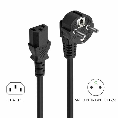 Power Cord Ewent EW-190100-030-N-P Black Multicolour 3 m Power Cord Ewent EW-190100-030-N-P Black Multicolour 3 m