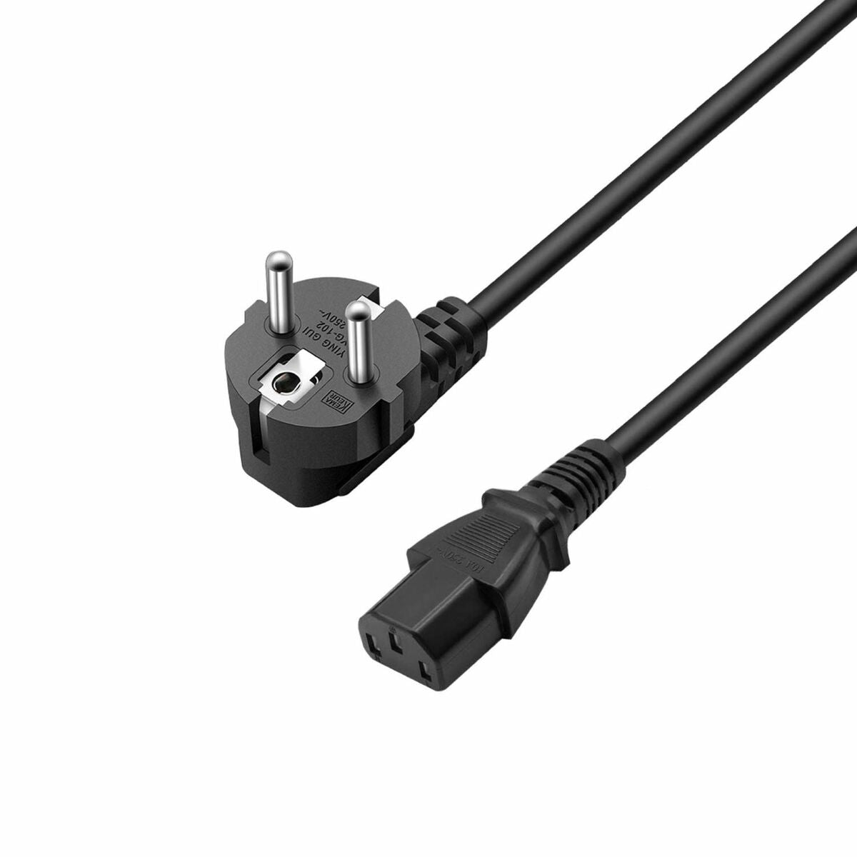Power Cord Ewent EW-190100-030-N-P Black Multicolour 3 m Power Cord Ewent EW-190100-030-N-P Black Multicolour 3 m