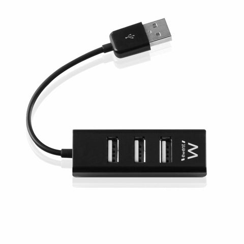 USB Hub Ewent EW1123 Black USB Hub Ewent EW1123 Black
