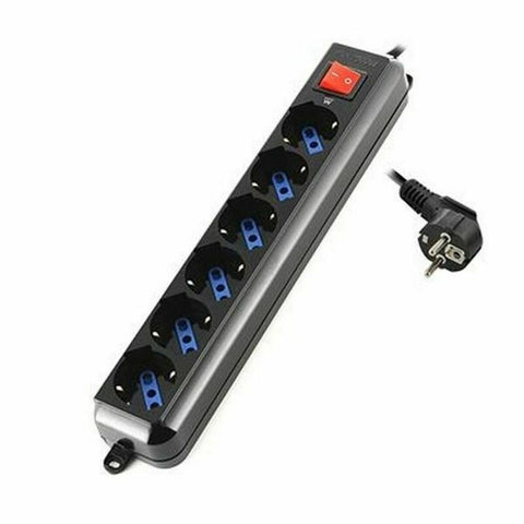 Power Socket - 6 Sockets with Switch Ewent Schuko (1,5 m) Power Socket - 6 Sockets with Switch Ewent Schuko (1,5 m)