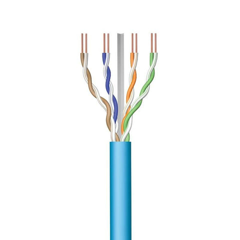 UTP Category 6 Rigid Network Cable Ewent IM1222 Blue 50 m UTP Category 6 Rigid Network Cable Ewent IM1222 Blue 50 m
