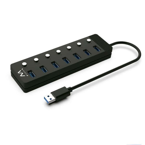 USB Hub Ewent EW1147 Black USB Hub Ewent EW1147 Black