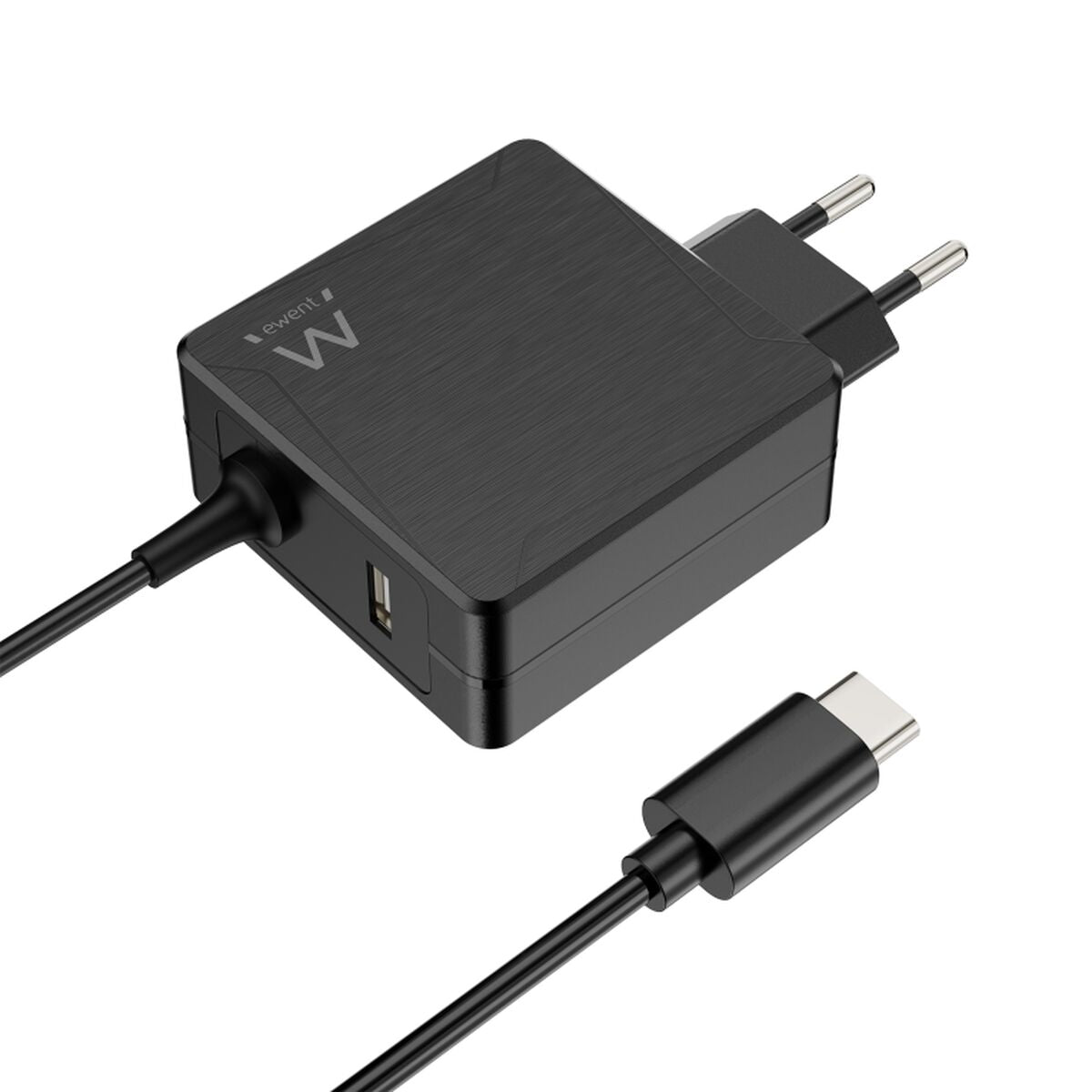 Wall Charger Ewent Black 65 W (1 Unit) Wall Charger Ewent Black 65 W (1 Unit)