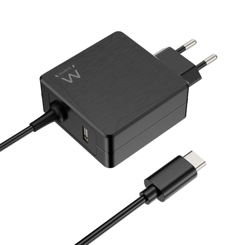 Wall Charger Ewent Black 65 W (1 Unit) Wall Charger Ewent Black 65 W (1 Unit)