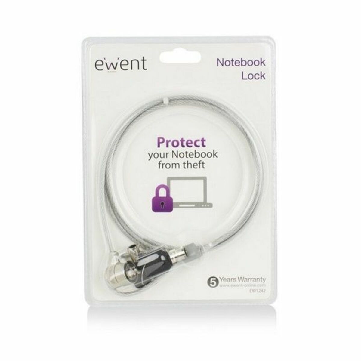 Security Cable Ewent EW1242 1,5 m 1,5 m Security Cable Ewent EW1242 1,5 m 1,5 m