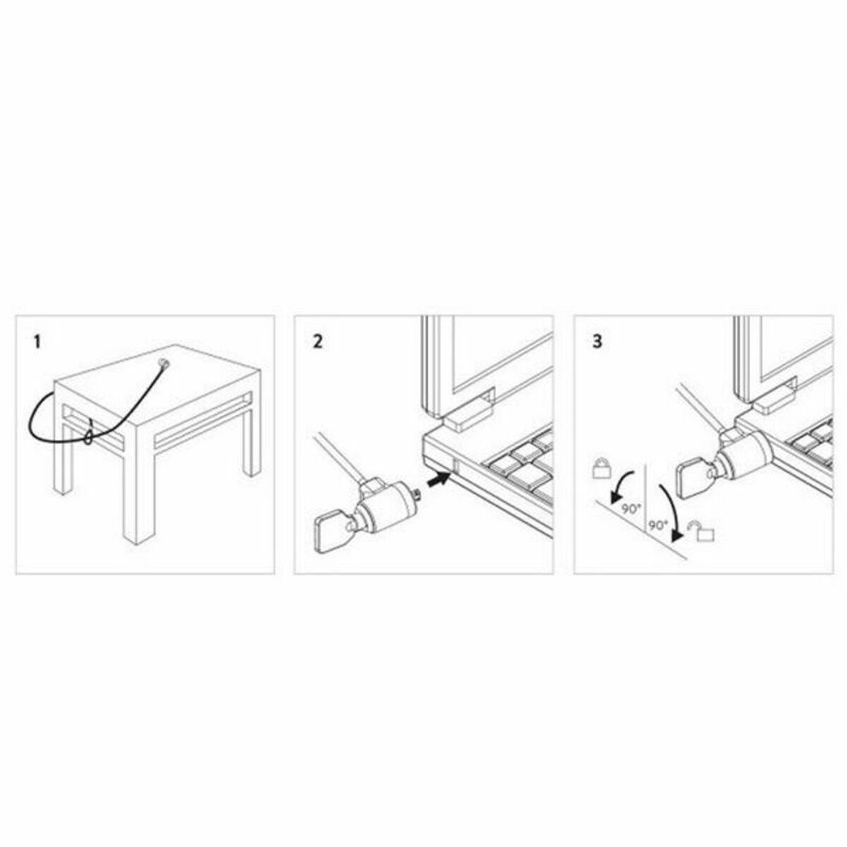 Security Cable Ewent EW1242 1,5 m 1,5 m Security Cable Ewent EW1242 1,5 m 1,5 m