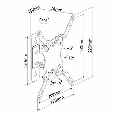 TV Mount Ewent AISATV0203 AISATV0203 13"-42" TV Mount Ewent AISATV0203 AISATV0203 13"-42"