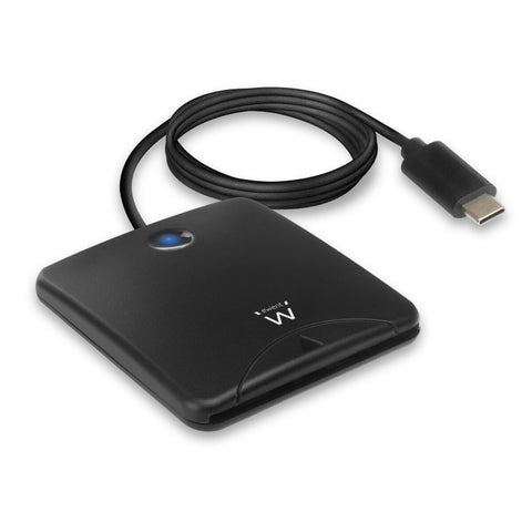 Smart Card Reader Ewent EW1055 USB C 1 m DNIe Black Smart Card Reader Ewent EW1055 USB C 1 m DNIe Black
