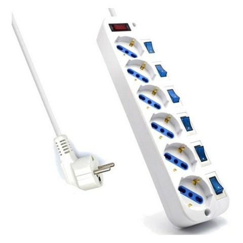 Power Socket - 6 Sockets with Switch Ewent EW3932-3M 3500W (3 m) Power Socket - 6 Sockets with Switch Ewent EW3932-3M 3500W (3 m)