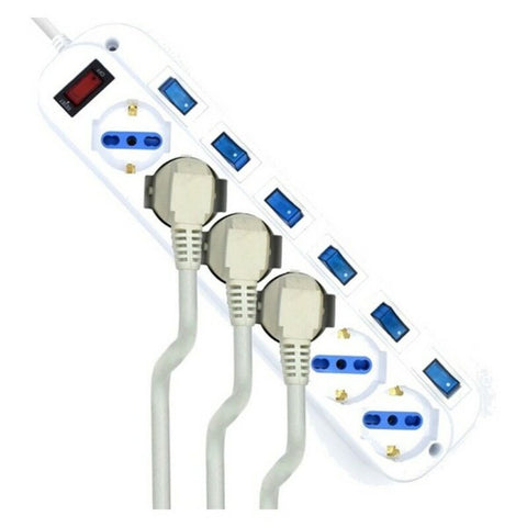 Power Socket - 6 Sockets with Switch Ewent EW3932-3M 3500W (3 m) Power Socket - 6 Sockets with Switch Ewent EW3932-3M 3500W (3 m)