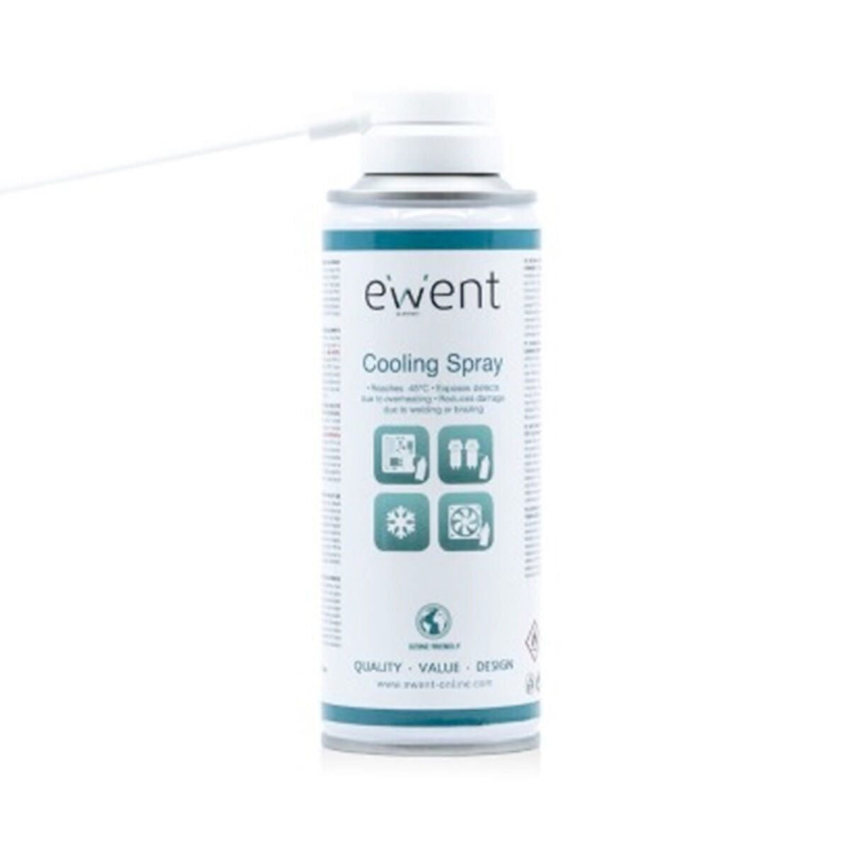 Spray Cooling Spray Ewent EW5616 200 ml Spray Cooling Spray Ewent EW5616 200 ml