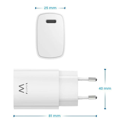 Wall Charger Ewent EW1320 White 20 W Wall Charger Ewent EW1320 White 20 W