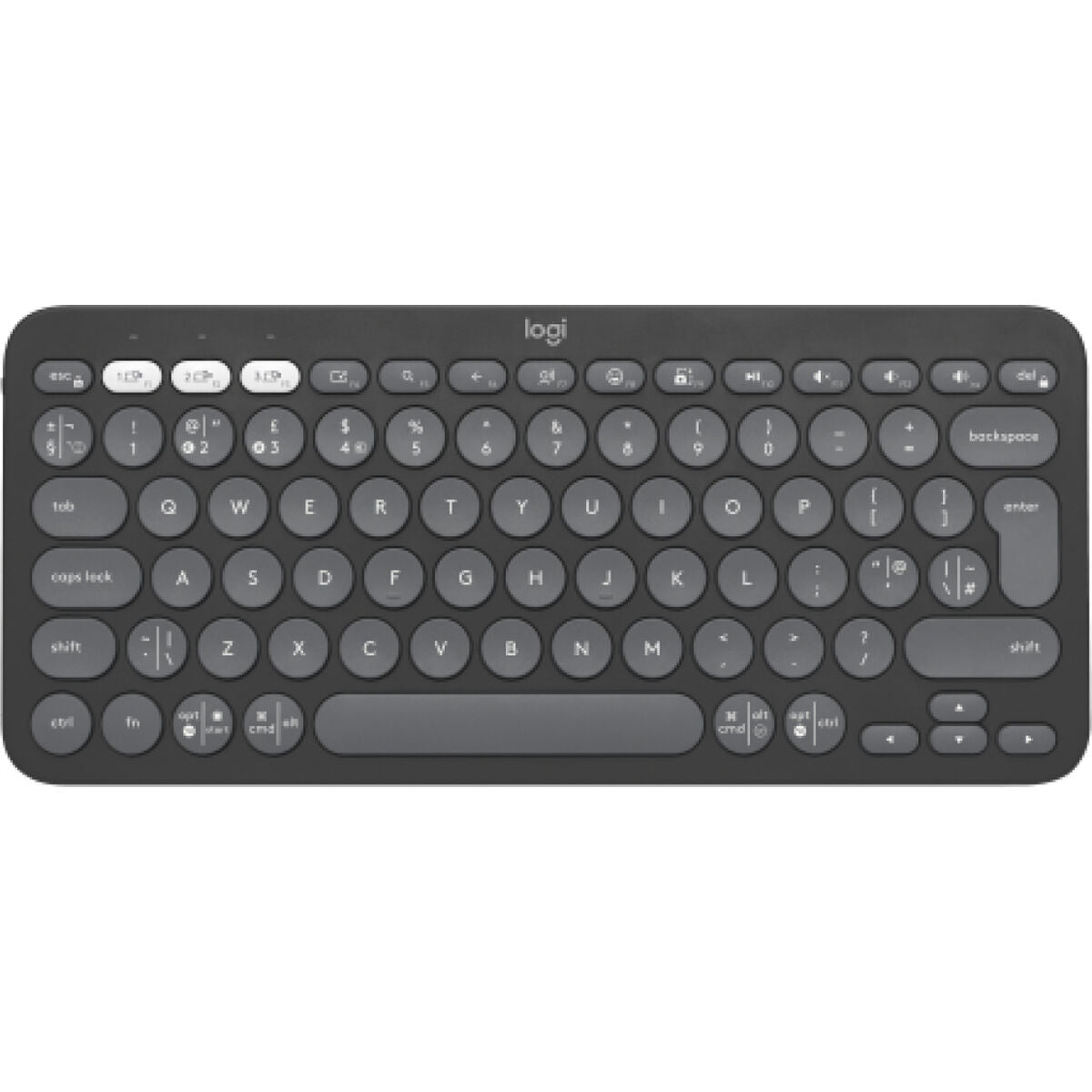 Wireless Keyboard Logitech 920-011843 Graphite Spanish Qwerty QWERTY Wireless Keyboard Logitech 920-011843 Graphite Spanish Qwerty QWERTY