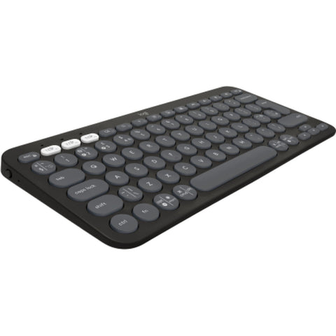 Wireless Keyboard Logitech 920-011843 Graphite Spanish Qwerty QWERTY Wireless Keyboard Logitech 920-011843 Graphite Spanish Qwerty QWERTY