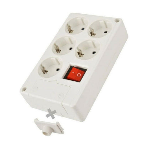 Power Socket - 5 sockets with Switch Solera 8105il Power Socket - 5 sockets with Switch Solera 8105il