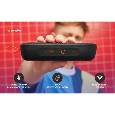 Portable Bluetooth Speakers Sunstech BRICKLARGEBL Blue 2100 W 4 W 10 W Portable Bluetooth Speakers Sunstech BRICKLARGEBL Blue 2100 W 4 W 10 W