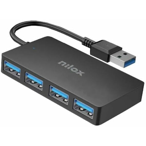 USB Hub Nilox NXHUB403 Black USB Hub Nilox NXHUB403 Black